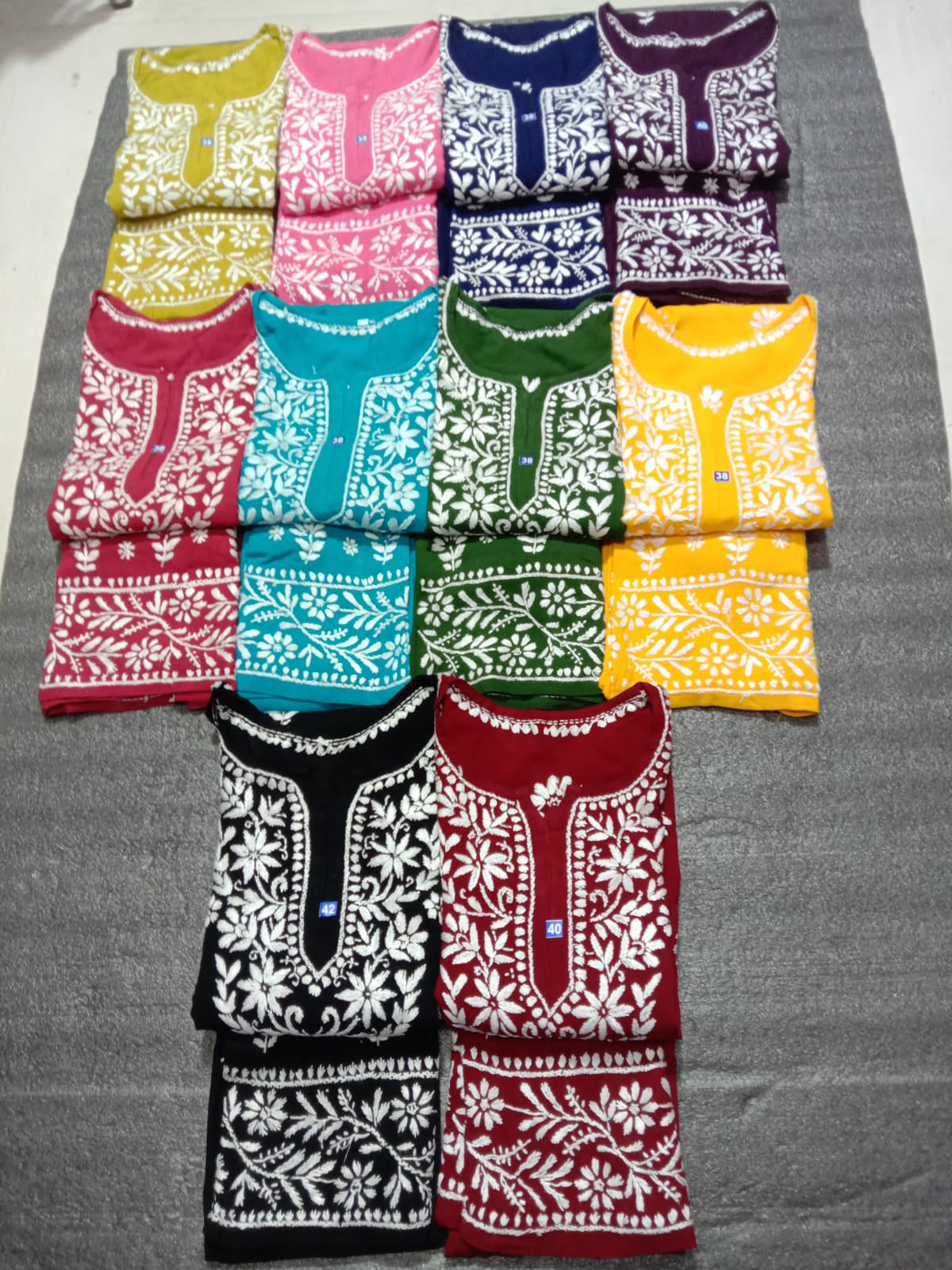 NIKKI modal kurti palazzo chikankari set