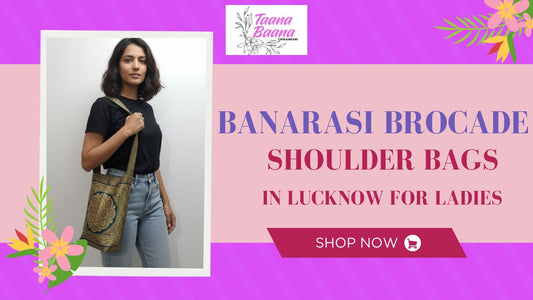 Banarasi brocade shoulder bag in lucknow for ladies