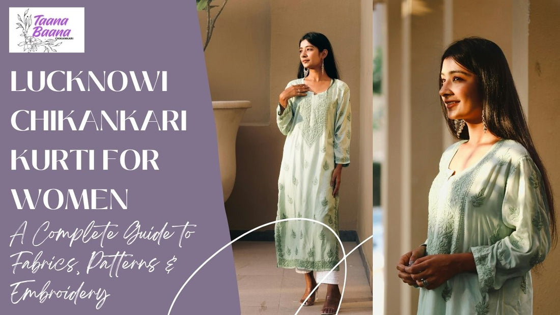 Lucknowi Chikankari Kurti for Women