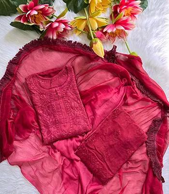 Chikan Kurta Dupatta Sets