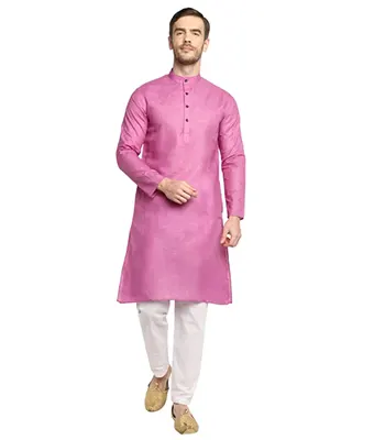 Men's Long Chikankari Kurta