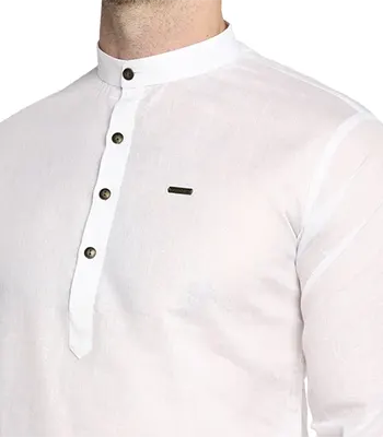 Men's Short Chikankari Kurta