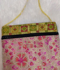AASHI banarasi brocade mobile pouch