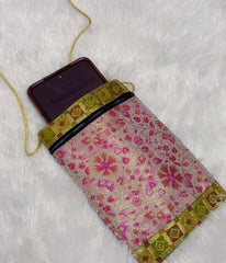 AASHI banarasi brocade mobile pouch