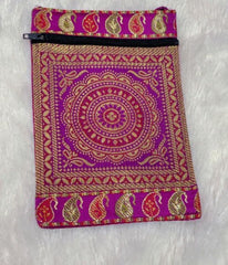 AASHI banarasi brocade mobile pouch