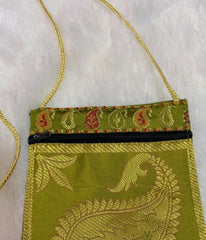AASHI banarasi brocade mobile pouch
