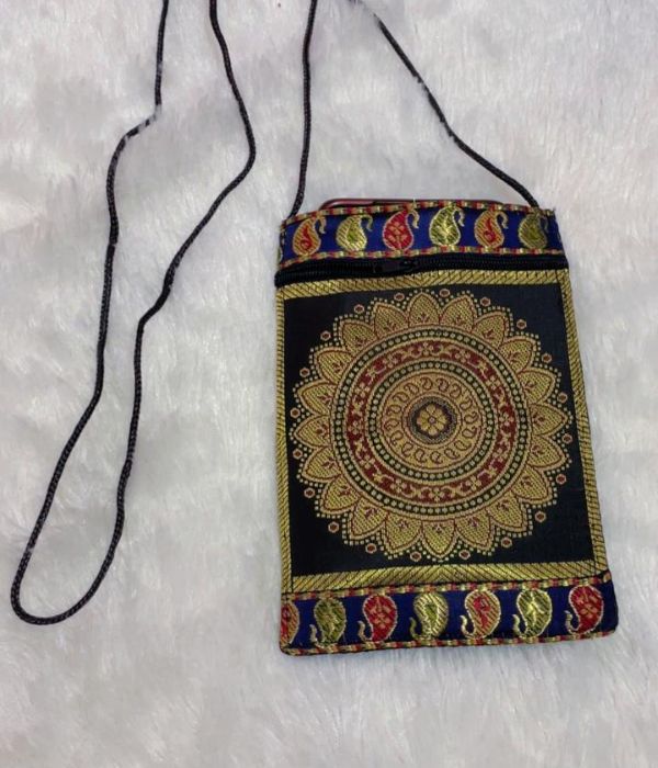 AASHI banarasi brocade mobile pouch