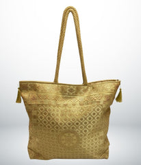 RANI Banarasi Brocade Latkan Bag