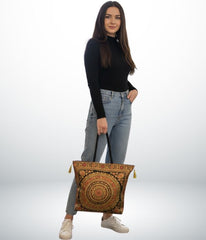 RANI Banarasi Brocade Latkan Bag