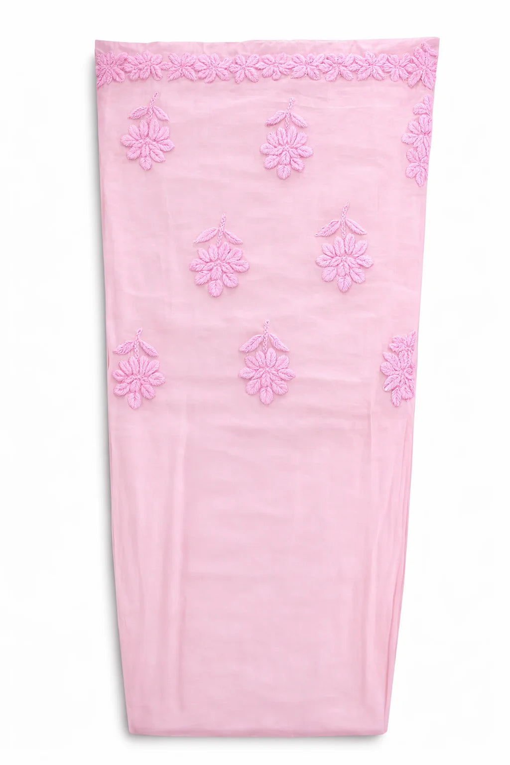 NIRALI pink pure muslin dyeble 3pcs set