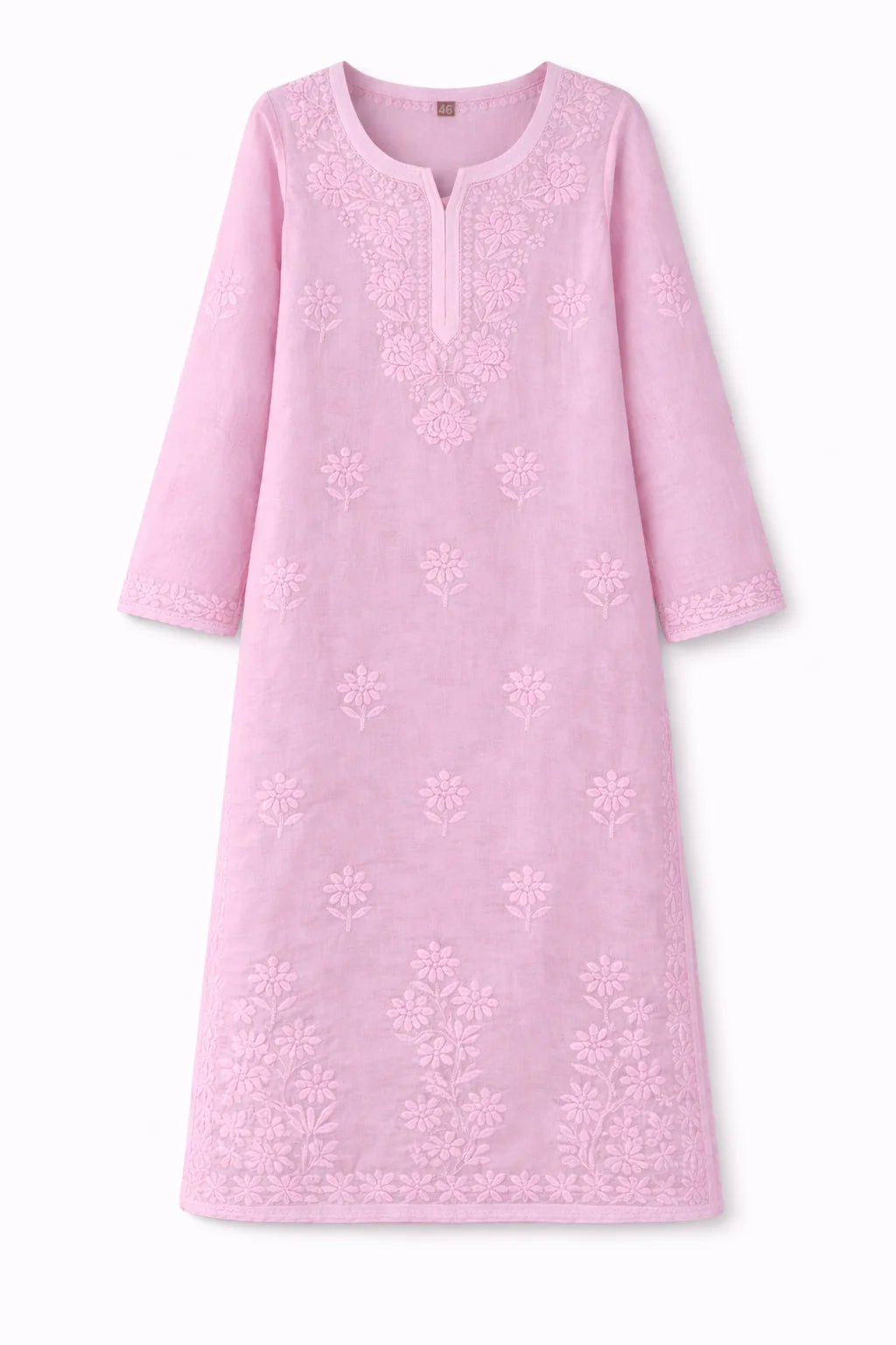 NIRALI pink pure muslin dyeble 3pcs set