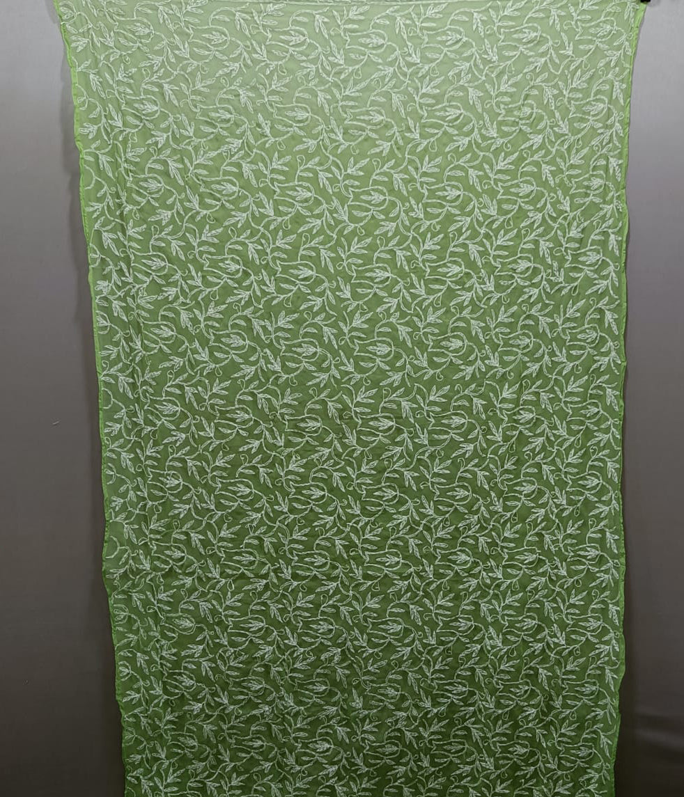 RAGINI Georgette Tepchi Chikankari Dupatta