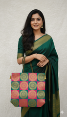 REET Banarasi Brocade Latkan Bag Satrang