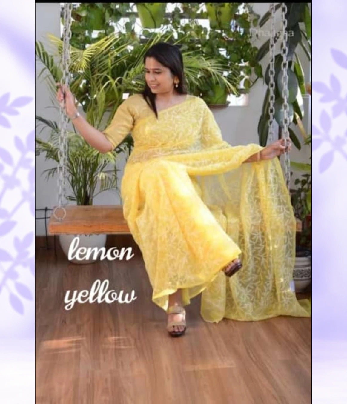 NEELAM Georgette Tepchi Chikankari Saree