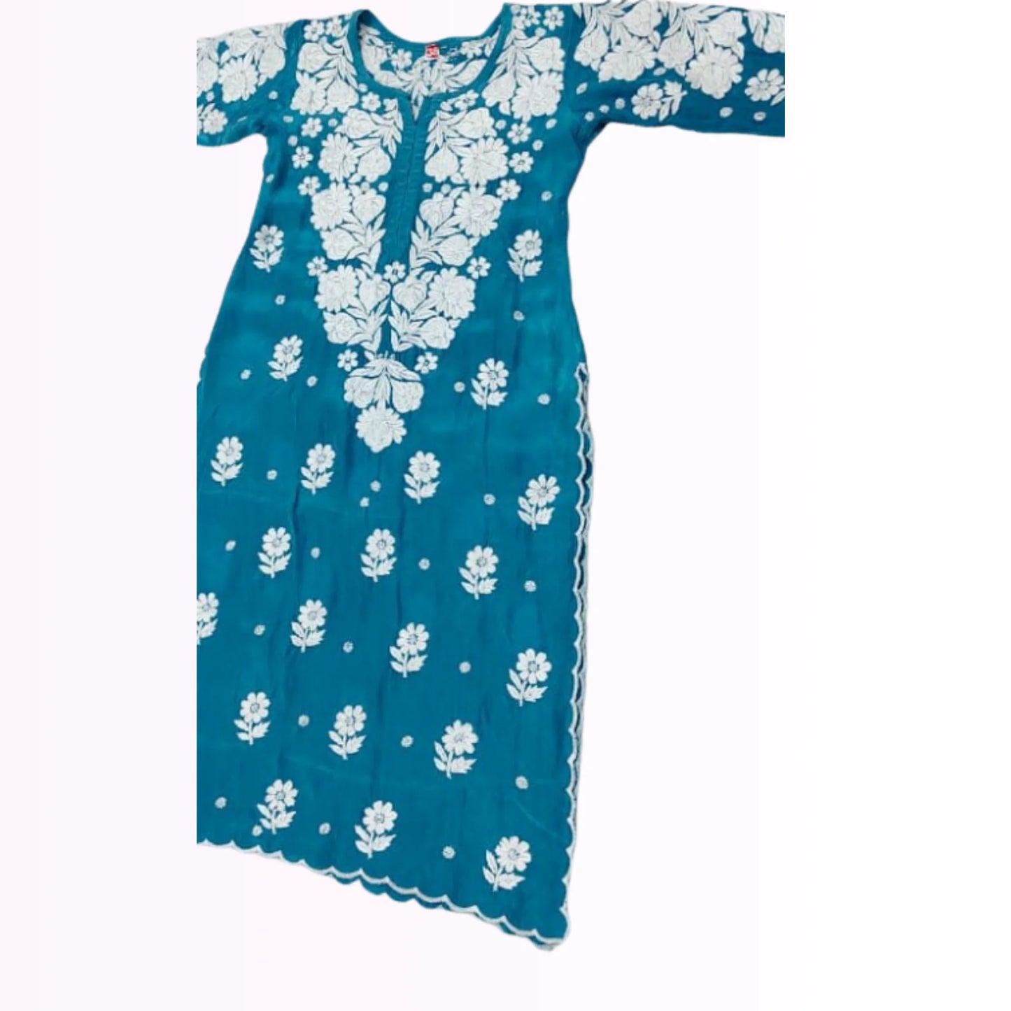 INAYA  Pure Crepe Dyeable 3-Piece Kurti Palazzo Set