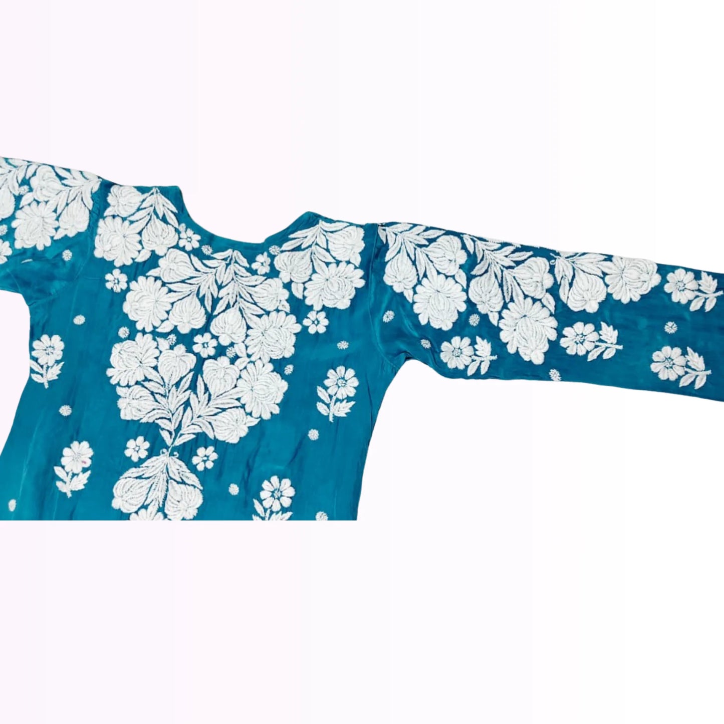 INAYA  Pure Crepe Dyeable 3-Piece Kurti Palazzo Set