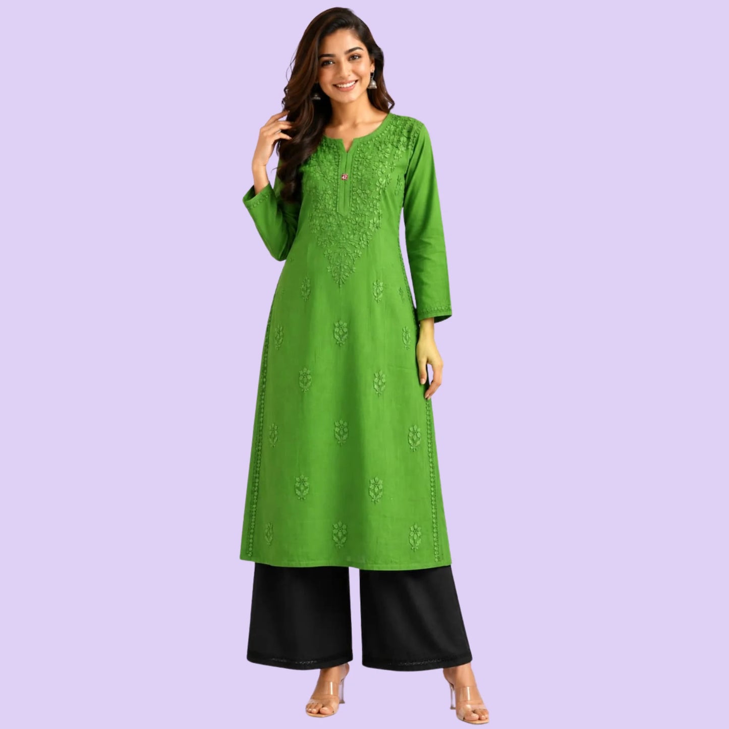 RAKHI navsari rayon chikankari kurti