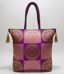 REET Banarasi Brocade Latkan Bag Satrang