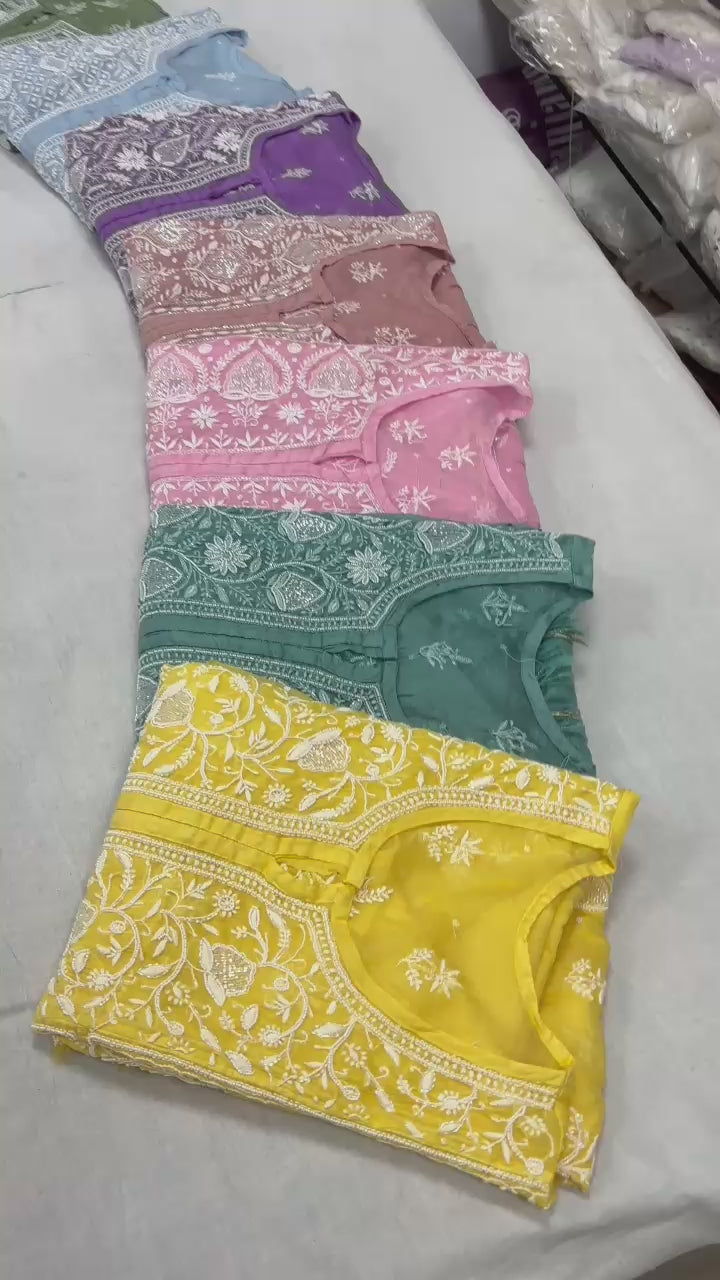 Chikankari kurti set