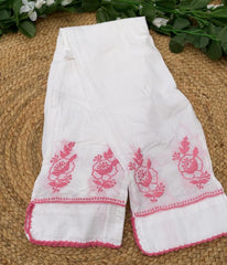 RUHANI Pink Pure Mul Cotton Chikankari Kurti and Pant Set