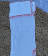 RUHANI Coral Pure Mul Cotton Chikankari Kurti and Pant Set