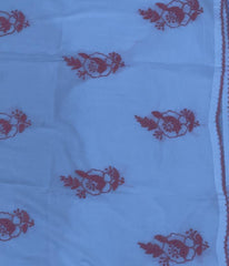 RUHANI Coral Pure Mul Cotton Chikankari Kurti and Pant Set